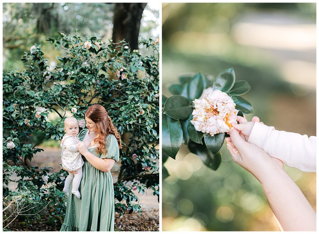 Family photos at Harry P. Leu Gardens