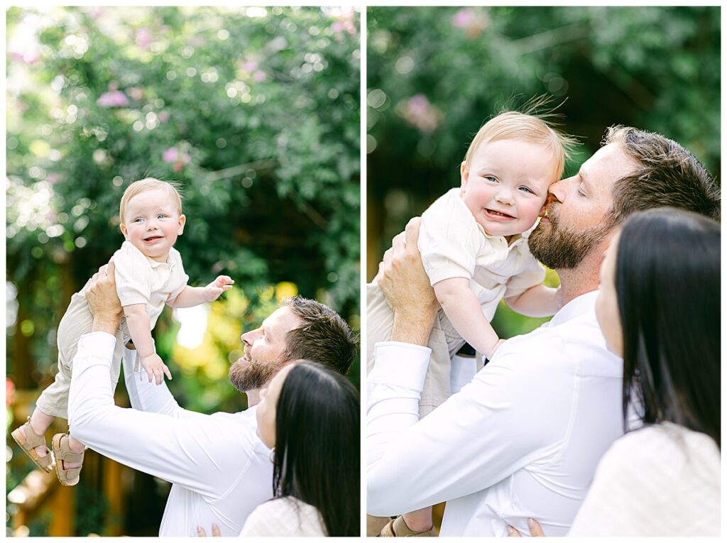 First birthday family photos at Rockledge Gardens