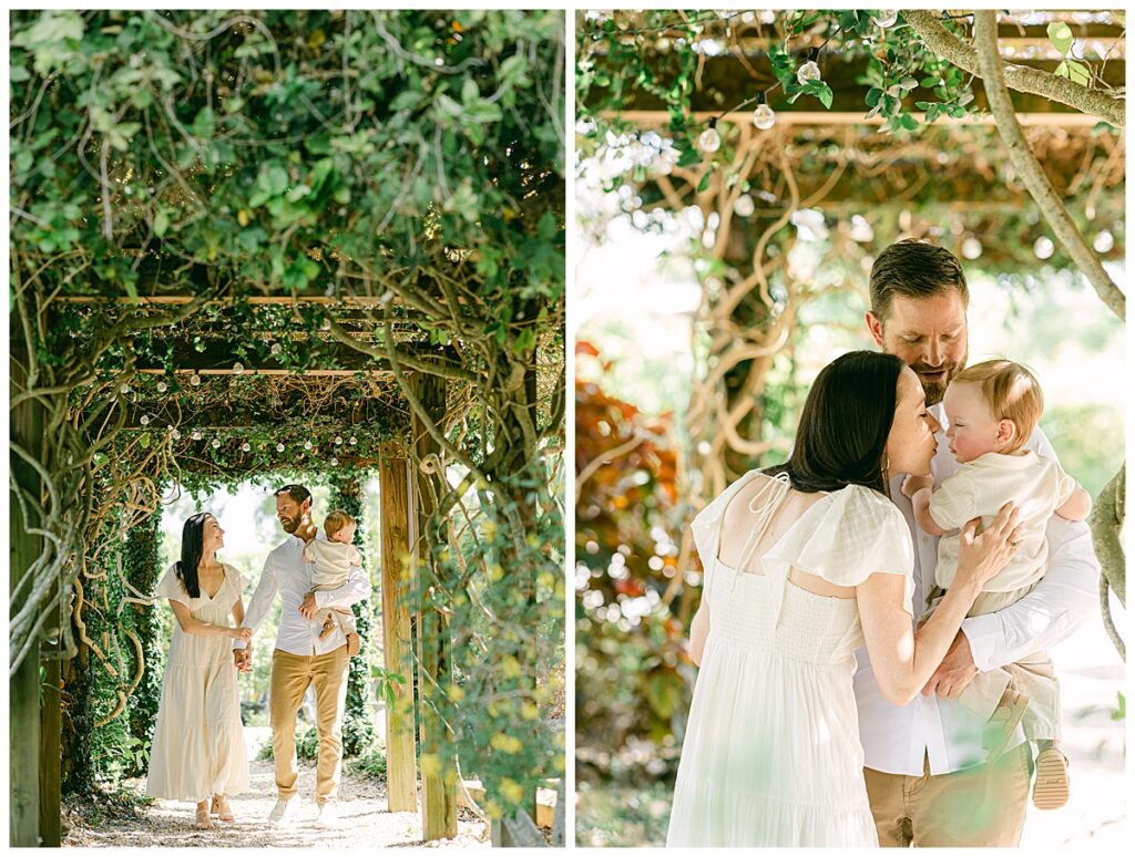 First birthday family photos at Rockledge Gardens