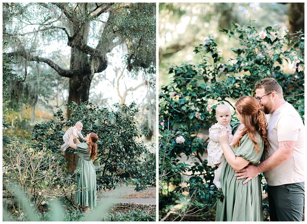 Family photos at Harry P. Leu Gardens