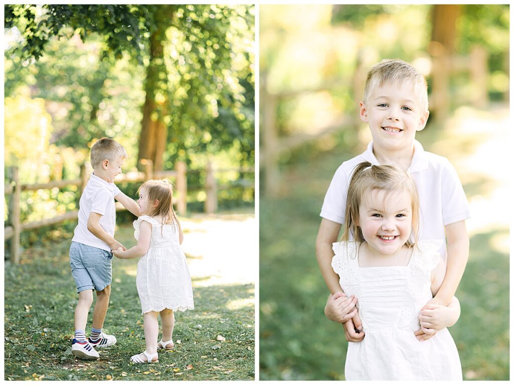 Outdoor family photography session in Bedford NH
